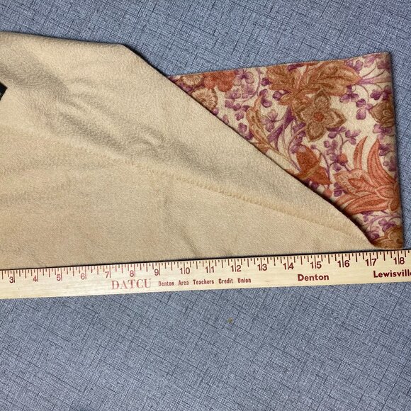 Loro Piana Cashmere Short Fringe Floral Tapestry look Scarf with Box EUC - Picture 7 of 11